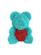Mohicans Teddy Artificial Roses Love Bear Mint Heart Red 40cm Valentine's Day 98194-5 Mint