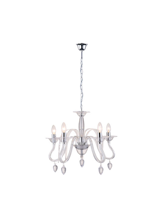 Agora Lighting Полилей Ø56см с Свещници Murano Agora Lighting Полилей Ø56см с Свещници Murano