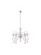 Agora Lighting Kronleuchter 5xE14 Ø56cm mit Kerzen Murano 66802-5CL