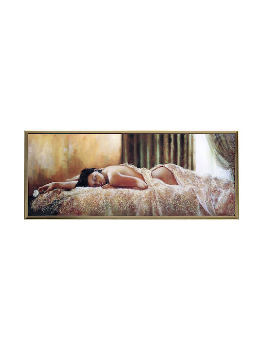 Wooden Wall Painting 120x50 cm Frame Embossed S...