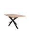 Masă de sufragerie Fylliana 23c Culoare Stejar Natural 180x90x75cm