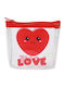 Portofel I-total cu fermoar din PVC Love XL1657E I-total