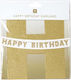 Goldene Happy Birthday Girlande