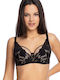 Gaia Bra with Light Padding Underwire Black