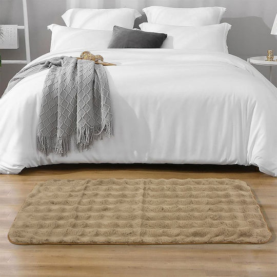 Conilio Beige 3D Kaninchenfell Läufer Teppich Lino 70x140 1 Stück Conilio Beige 3D Kaninchenfell Läufer Teppich Lino 70x140 1 Stück