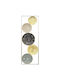 Metal Wall Decor Fylliana Leafs Fl157 Gold-Grey-Black Color 31x2x90cm 161-125-206