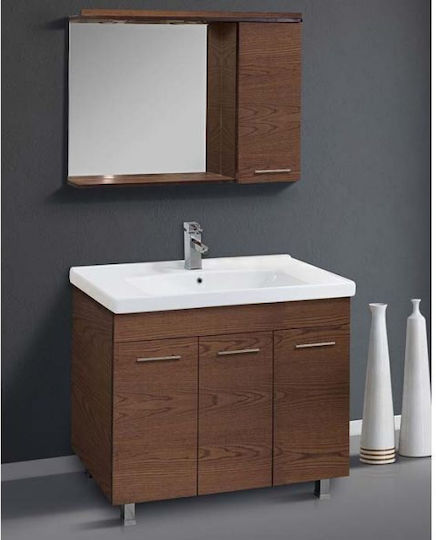 Mabo Oglindă De Baie Rectangulară Din Plywood