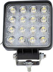 Τετράγωνος Προβολέας Αυτοκινήτου LED 11cm 1τμχ Τετράγωνος Προβολέας Αυτοκινήτου LED 11cm 1τμχ