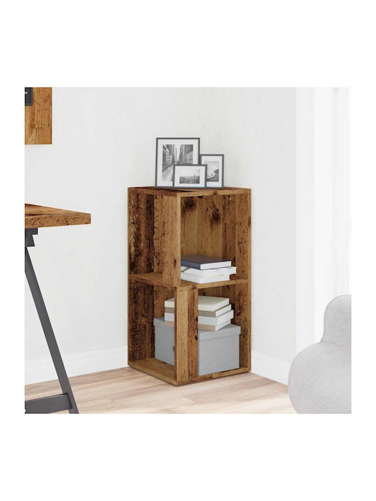 Eckschrank Altholz Holz Ingenieurholz Braun 33 x 33 x 67 cm