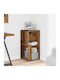 Eckschrank Altholz Holz Ingenieurholz Braun 33 x 33 x 67 cm