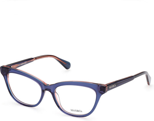 Max&co 5029 092 Women's Blue Butterfly Acetate Prescription Glasses
