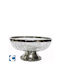 Decorative Glass Round Bowl with Silver Metal Base 26x13cm Galifas 8583719 Galifas