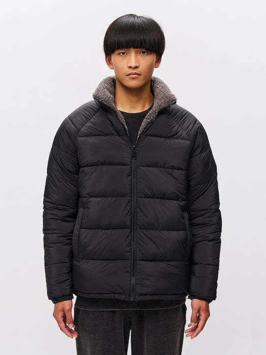 Jacheta Puffer Dirty Laundry cu două fețe Negru