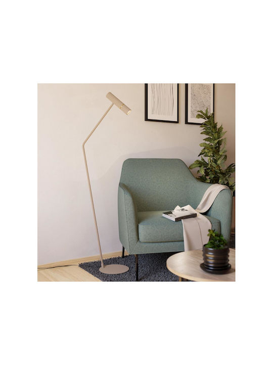 Eglo Floor Lamp H158.5cm. with Socket for Bulb GU10 Beige