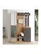 Mobilier de Intrare cu Dulap pentru Pantofi Oak-anthracite 113.6x35x180cm