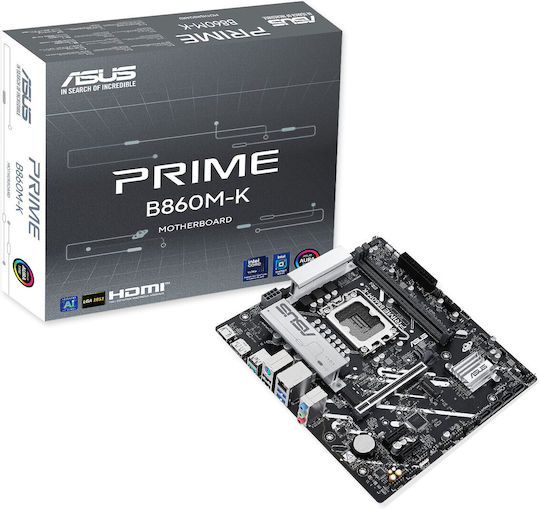 Asus Prime B860M-K Motherboard Micro ATX με Intel 1851 Socket 90MB1JT0-M0EAY0
