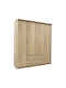 Четири врати Гардероб Olympus Natural Shade 159x57x183см