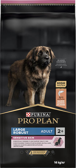 Pro Plan Sensitive Skin 14kg Hrană Uscată pentru Câini Adulţi de Rase Mari cu Somon și Orez