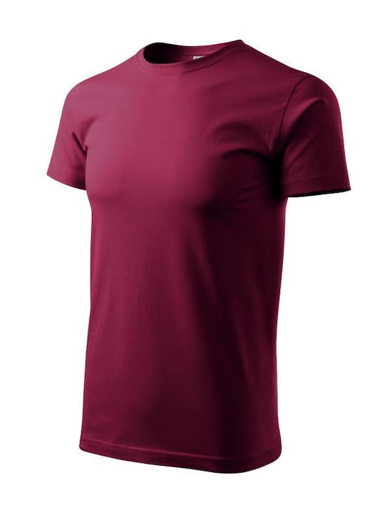 Malfini Basic Werbe-T-Shirt in Burgundisch Farbe