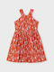 Children's Dress Sleeveless Orange