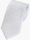 Men's Tie Silk Printed in Gray Color