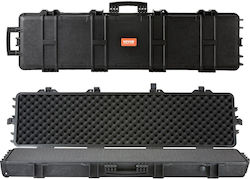 Vevor Rifle Case Hard Rifle Case 3 Layers Fully Protective Foam Hard Gun Case 50 Inches Wheels Waterproof IP67 Two Rifles or Hunting Guns Airsoft Pistol