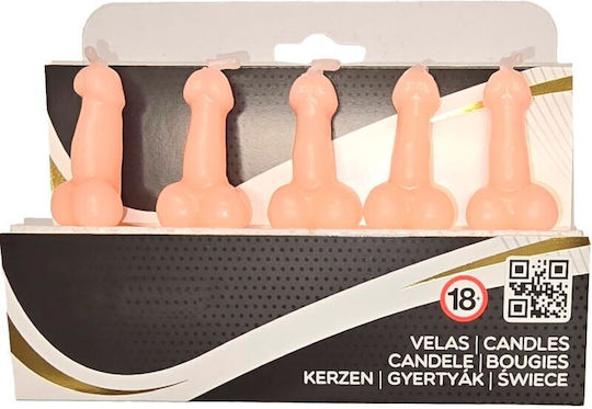 Diablo Picante Box 5 Flesh Penis-shaped Candles