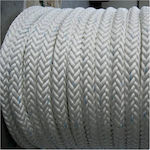 Twelve-Strand Polyester Mooring Rope White