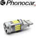 Phonocar Lamps Car P27W LED 6000K Cold White 12V 27W 1pcs