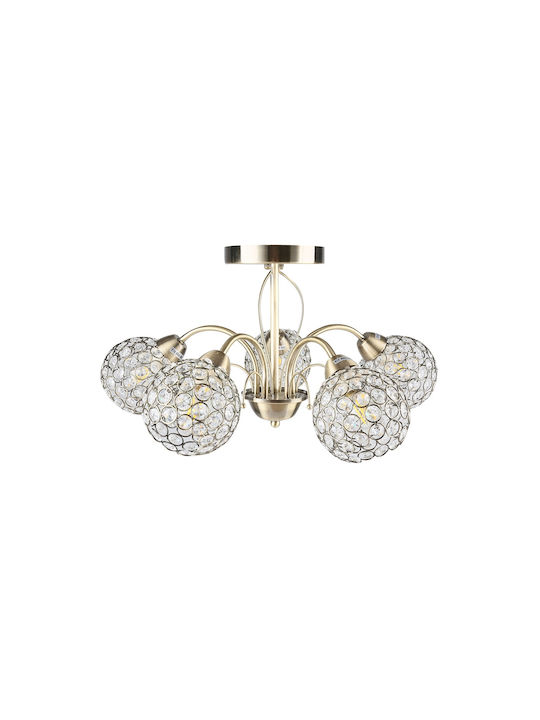 Agora Lighting Таванно осветление Златист с Фасунга E14