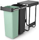 Brabantia Πλαστικός Κάδος Απορριμμάτων 2x30lt Γκρι