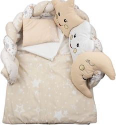 Kamtex Baby Set Für Krippe Beige 7Stück