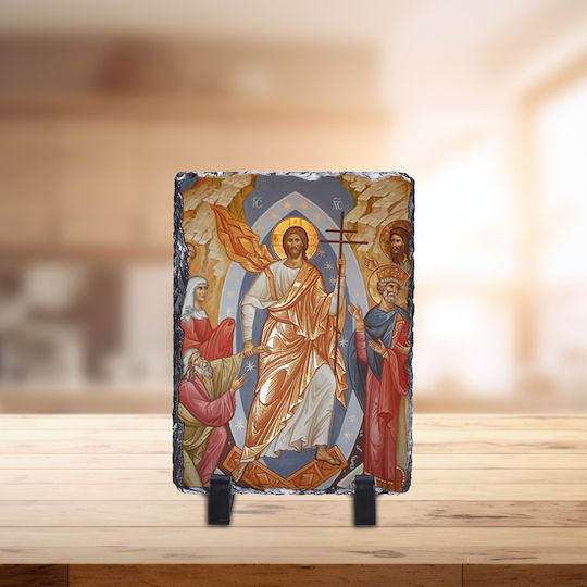 Stein Die Auferstehung-20x30cm-rechteckig-glänzend