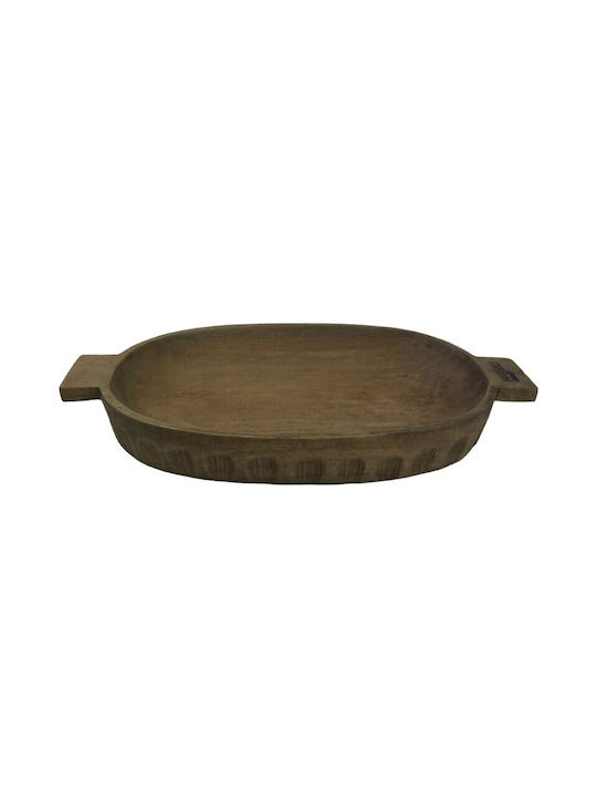 Nakaro Wood Сервизна Плато Дърво Кафяв 45x25бр 1бр