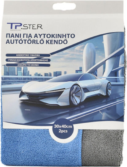 Tpster Tpster Mikrofaser-Auto-Tücher Reinigung 40x30cm 2 Stück