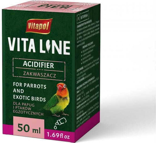 Vitapol Vitaline Acidifier Parrots Exotic Birds 50 Ml