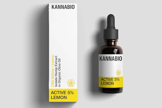 KannaBio Active Масло Канабис с 5% CBD & с 5% CBG с Вкус на Лимон 10мл