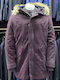 Winter Jacket Parka Burgundy