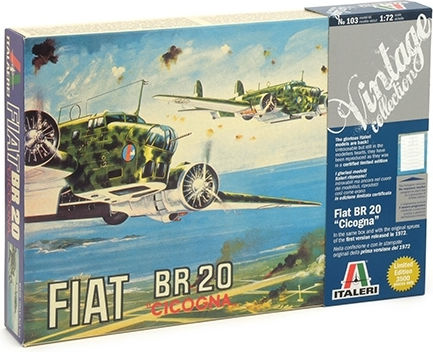 Italeri Modeling Figure Fiat Br 20 Cicogna Vintage Collection 1:72 No.103