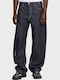 Bend 3d Men's Jeans Pants with Loose Fit Raw Denim