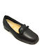 Leder Damen Mokassins in Schwarz Farbe