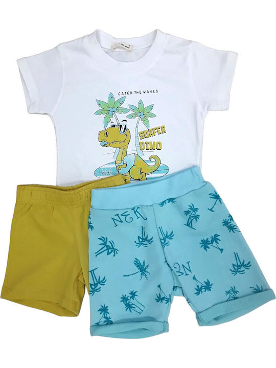 Nek Kids Wear Kids Clothing Sets Multicolour with Pants 3 Pieces