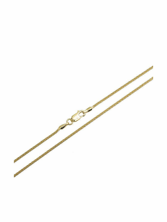 Goldene Kette Nacken 14K Länge 55cm