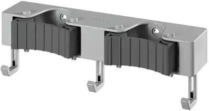 Стенен държач за метли и мопове пластмасов 21.5 X 6 X 6.5 см закачалка 2 Metaltex 294900