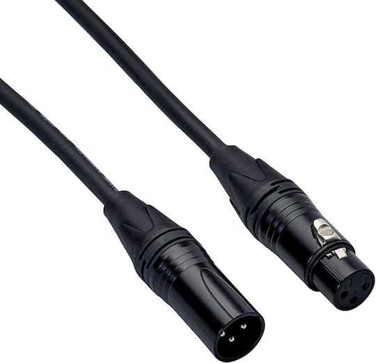 Bespeco Mikrofon Kabel XLR-Stecker - XLR-Buchse Schwarz 1m EAMB100R