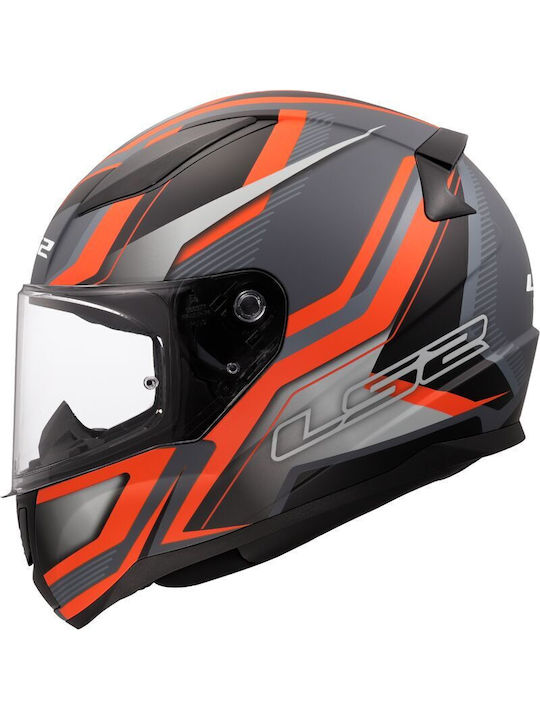 LS2 FF353 Rapid II Flitz Matt Orange/Grey Κράνο...