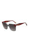 Carolina Herrera Unisex Sunglasses With Grey Horn-Rimmed Frame And Grey Gradient Lens Her 0288/S 268/9O