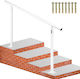 Vevor Stair Railing Set Handrails 5 Ft Outdoor 0-5 Steps Stair Handrail White Aluminum Adjustable Angle Indoor & Outdoor Stairs for Seniors