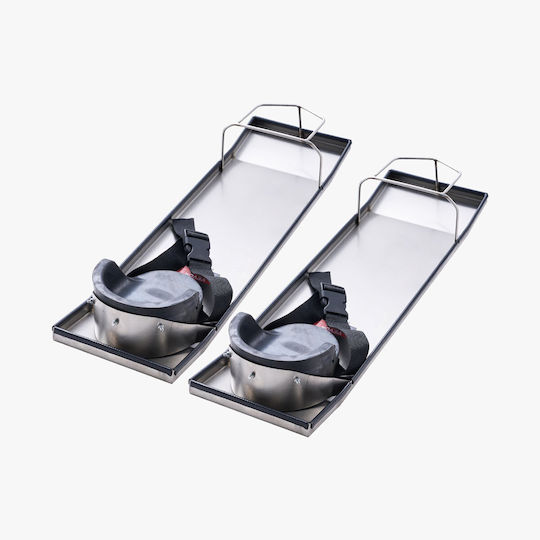 Vevor Concrete Knee Boards Inox 30'' X 8'' Concrete Sliders Knee Boards Concrete Concrete Knee Pads Moving Sliders Knee Pads & Straps Cement Board Concrete Finishing