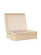 vidaXL Wooden Storage Box with Lid Brown 40x30x13cm 1pcs